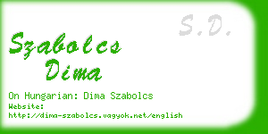 szabolcs dima business card